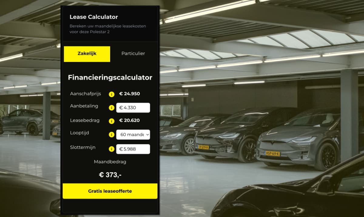 Elektrische auto leasen