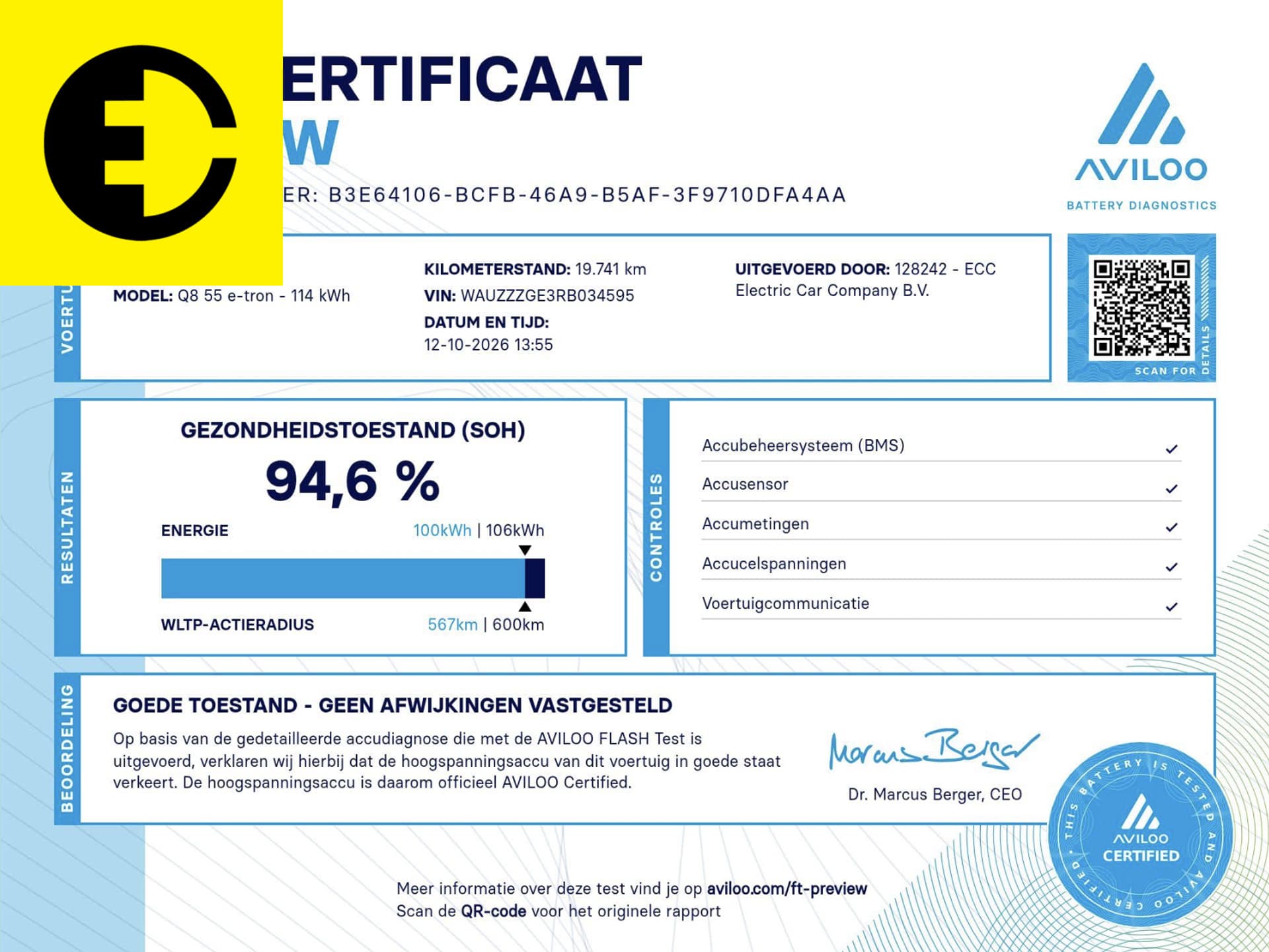 Audi Q8 Sportback e-tron 55 quattro S Edition 115 kWh |SOH 94.6%| Leder | Pano | Incl.BTW – foto 2
